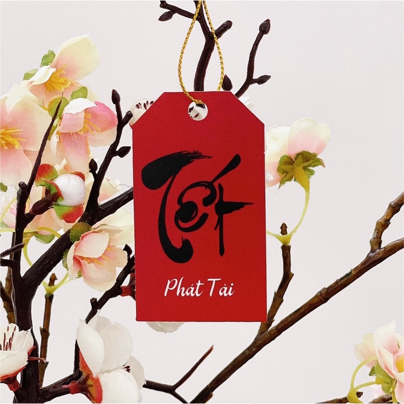 Combo 20 Tag Treo Quà Tết kích thước 4x7cm