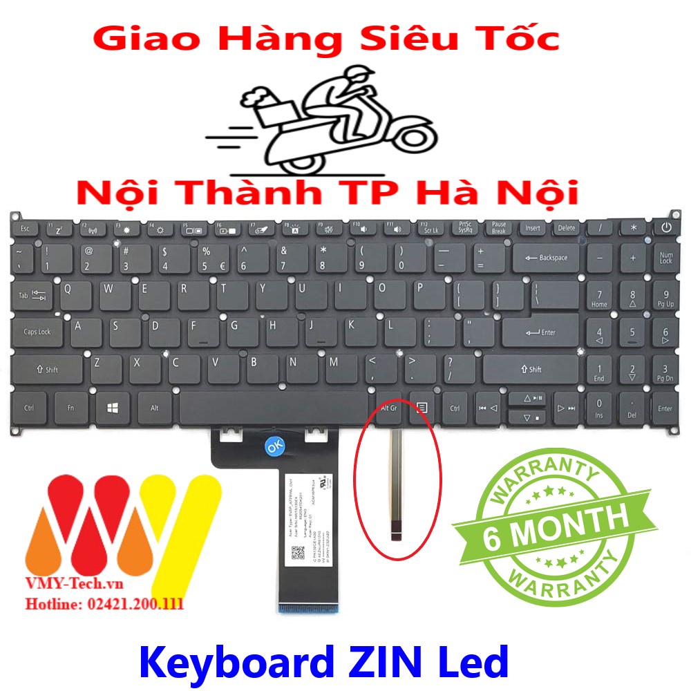 Bàn phím laptop Acer A515-54 A315-55G A315-55KG A315-56 A515-54 A515-54G A315-56G