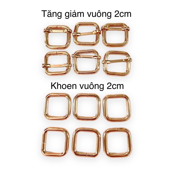 Tăng giảm và khoen vuông 2cm