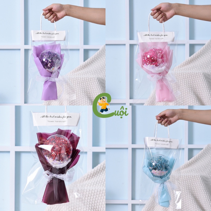 Túi hoa bong bóng làm quà tặng sinh nhật noel valentine quốc tế phụ nữ 8/3 20/10 ngày nhà giáo Việt Nam 20/11 Cuội Store