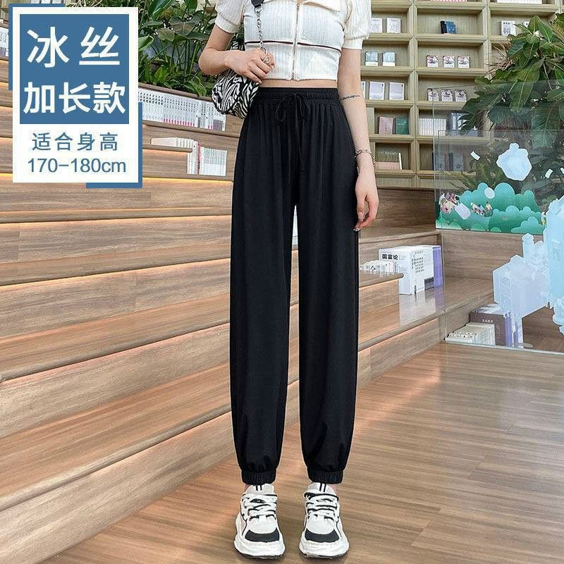 Quần thun trơn bo chân phối dây cột cao cấp đẹp