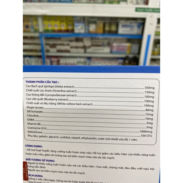 Citicoline, Heanudin Bổ não