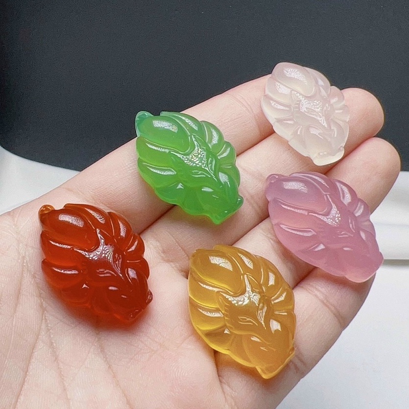 Mặt dây hồ ly đá mã não - bà chúa hồ ly đá mã não