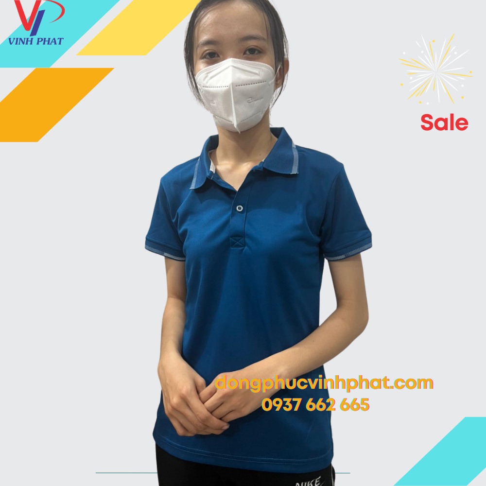 Chân Váy Chữ A Phối Cúc Màu Xanh Bích Dài Ngang Gối Lưng Thun Co Giãn Thoải Mái Chất Vải Đẹp Mát - Hình thật