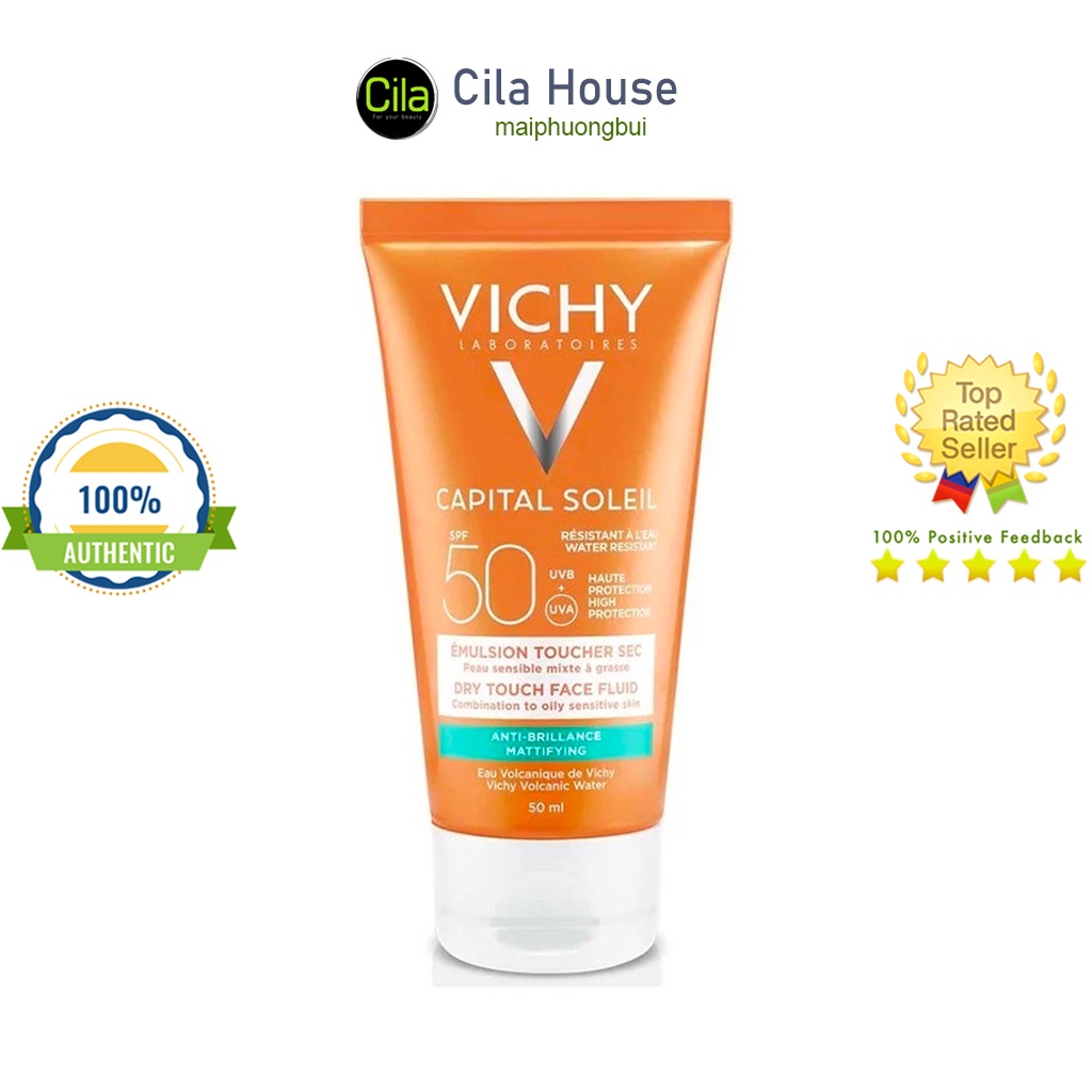 Kem Chống Nắng Vichy Ideal Soleil SPF50+ Dry Touch 50ML - Cila House