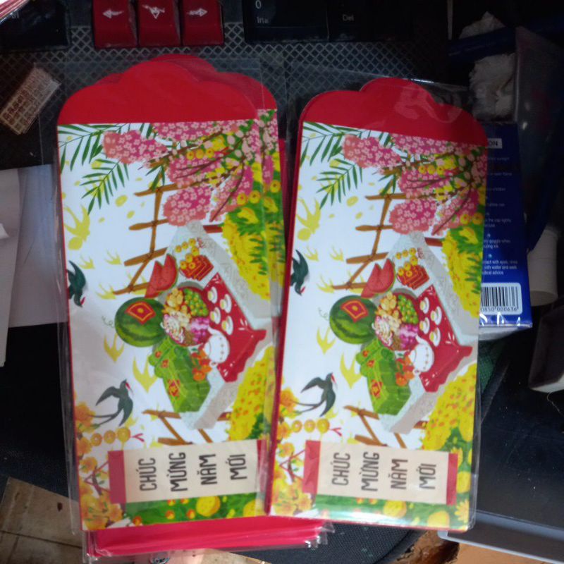 Tập 6c phong bì lì xì Tết loại đẹp, nét căng