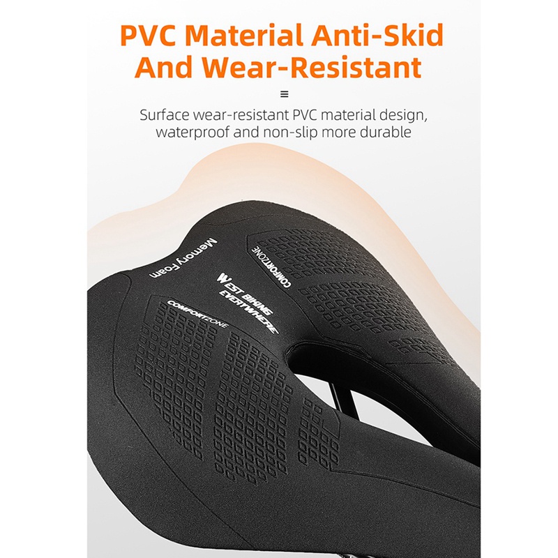 1 Yên Xe Đạp Leo Núi Rỗng Thoải Mái Màu Đen Dễ Lắp Đặt Cho Nam Và Nữ