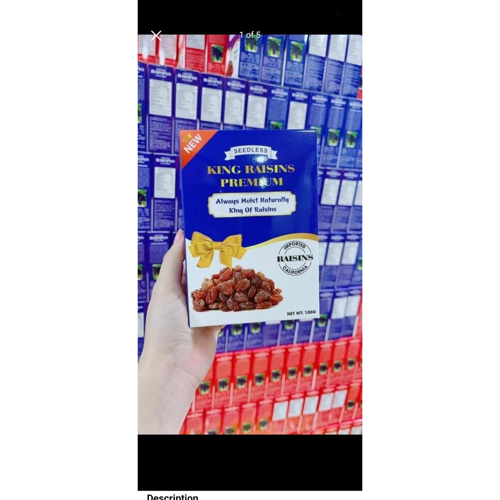 Nho Khô Mỹ mẫu quốc dân 100g - SIÊU RẺ đóng quà Tết Tuyệt Vời