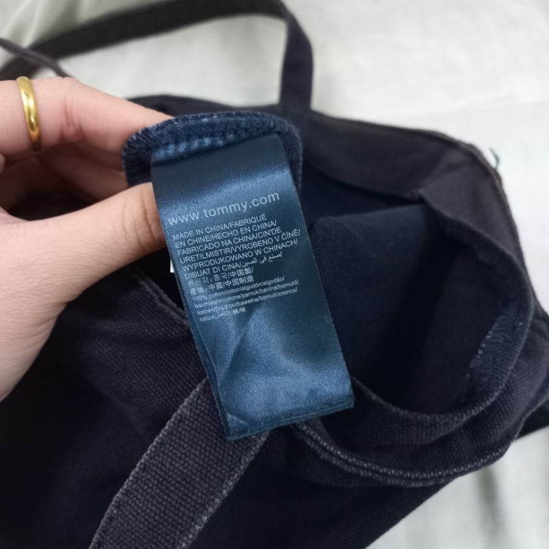 Tommy/ tote/ túi vải/ 2hand/seocondhand
