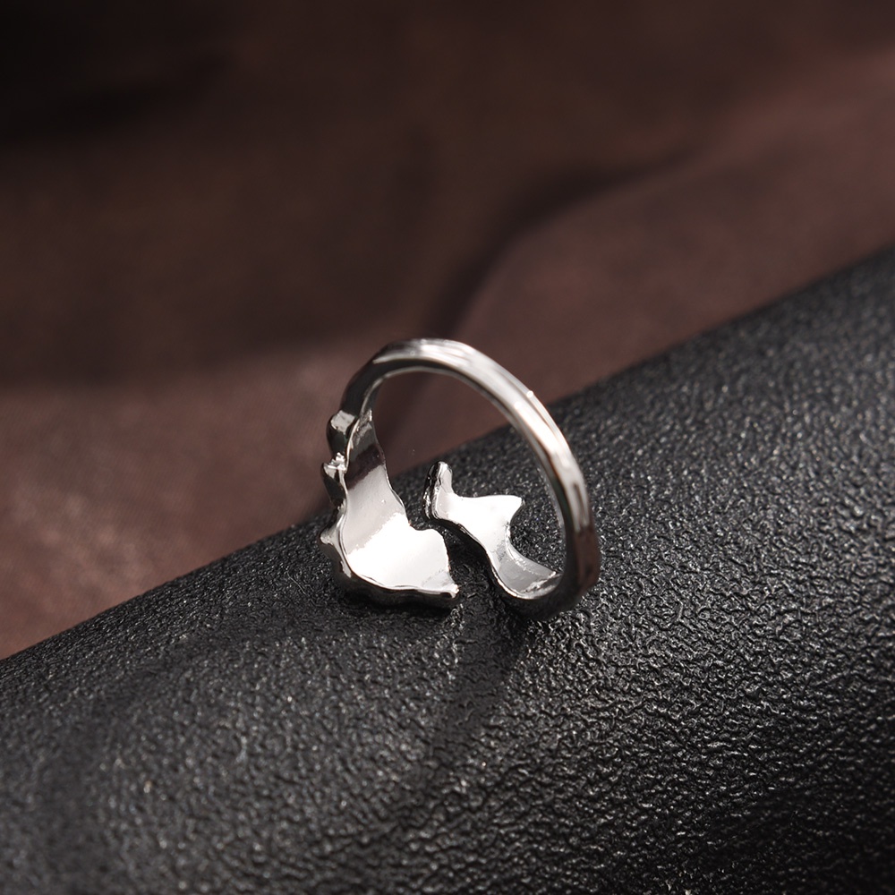 Nhẫn Đính Đá Pha Lê Phong Cách Punk Hip Hop Đơn Giản Thời Trang Cho Nam Và Nữ