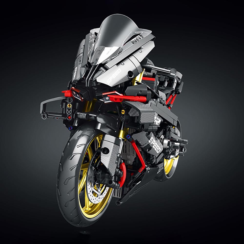 Đồ chơi Lắp ráp mô hình Technic BM002 siêu xe moto BMW s1000rr màu đen mới nhất