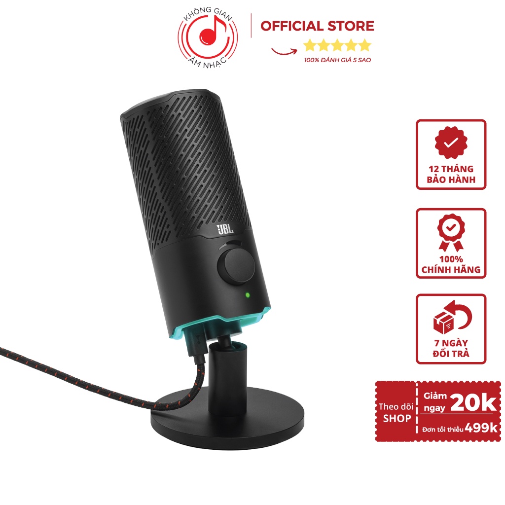 Micro Thu Âm Chuyên Nghiệp JBL Quantum Stream - Chính Hãng PGI