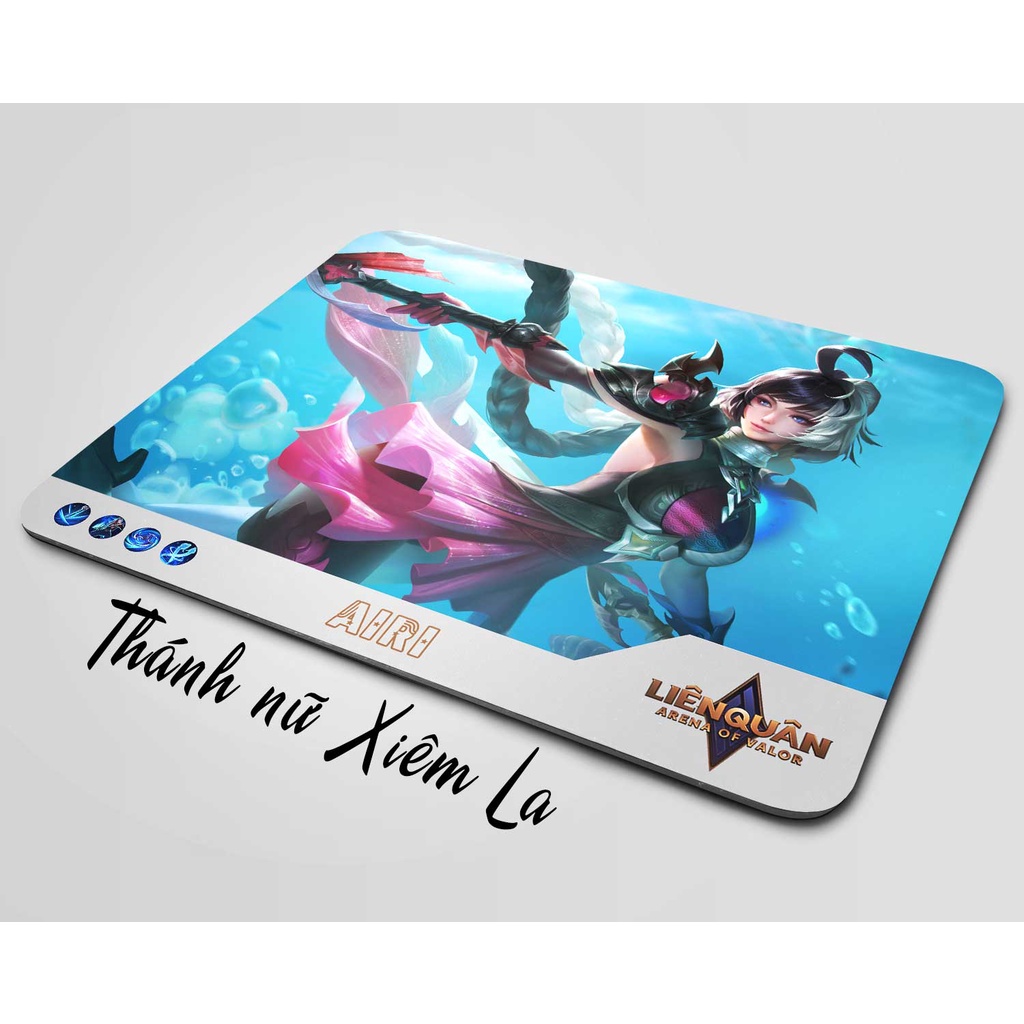 Lót chuột cỡ lớn, bàn di chuột, mouse pad mẫu Airi Liên quân Mobile