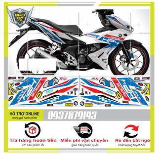 Tem rời winner x hp4 dán xe trắng 20475 - trung decal