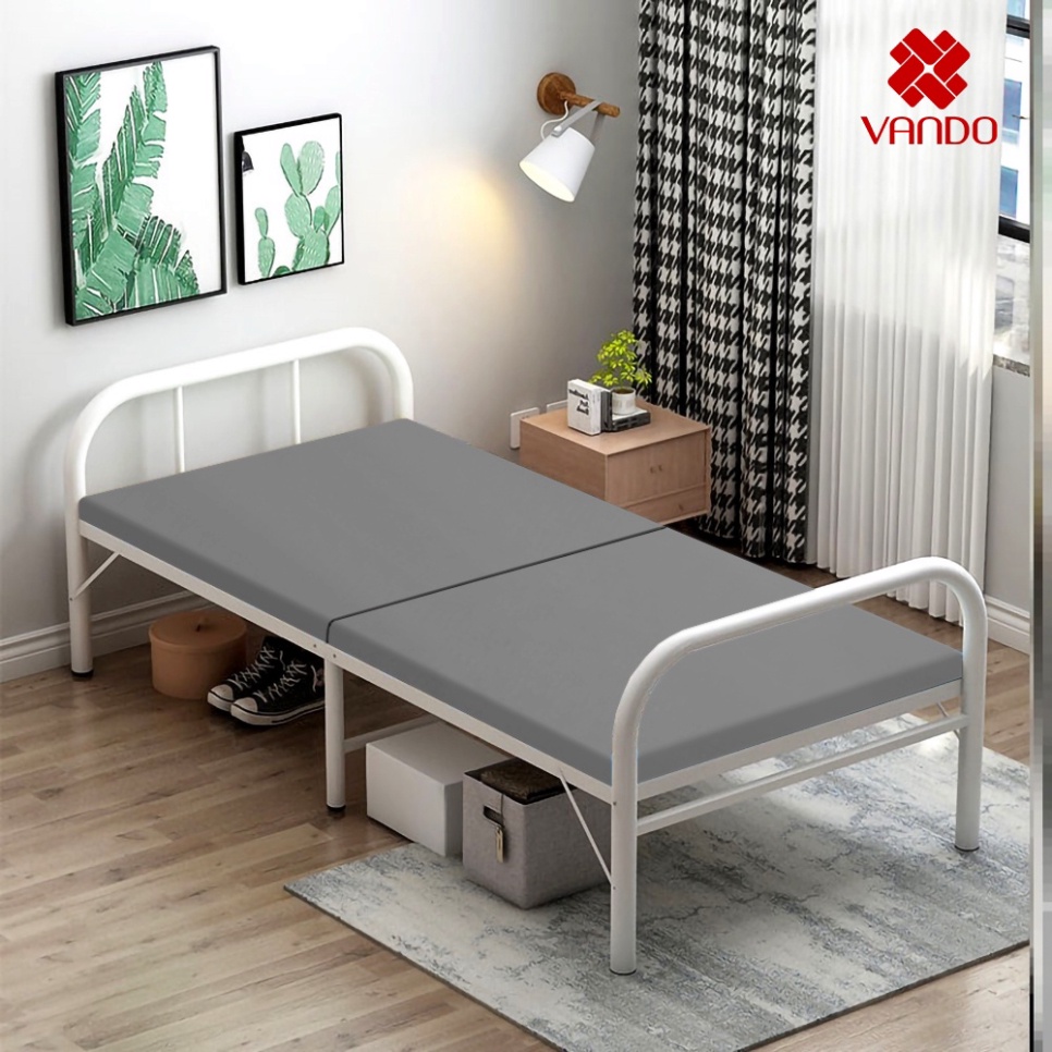 Giường Gấp Thông Minh Nội Thất 3A - Giường Khung Kim Loại Bọc Vải Cao Cấp Hàng Việt Nam Chất Lượng Cao