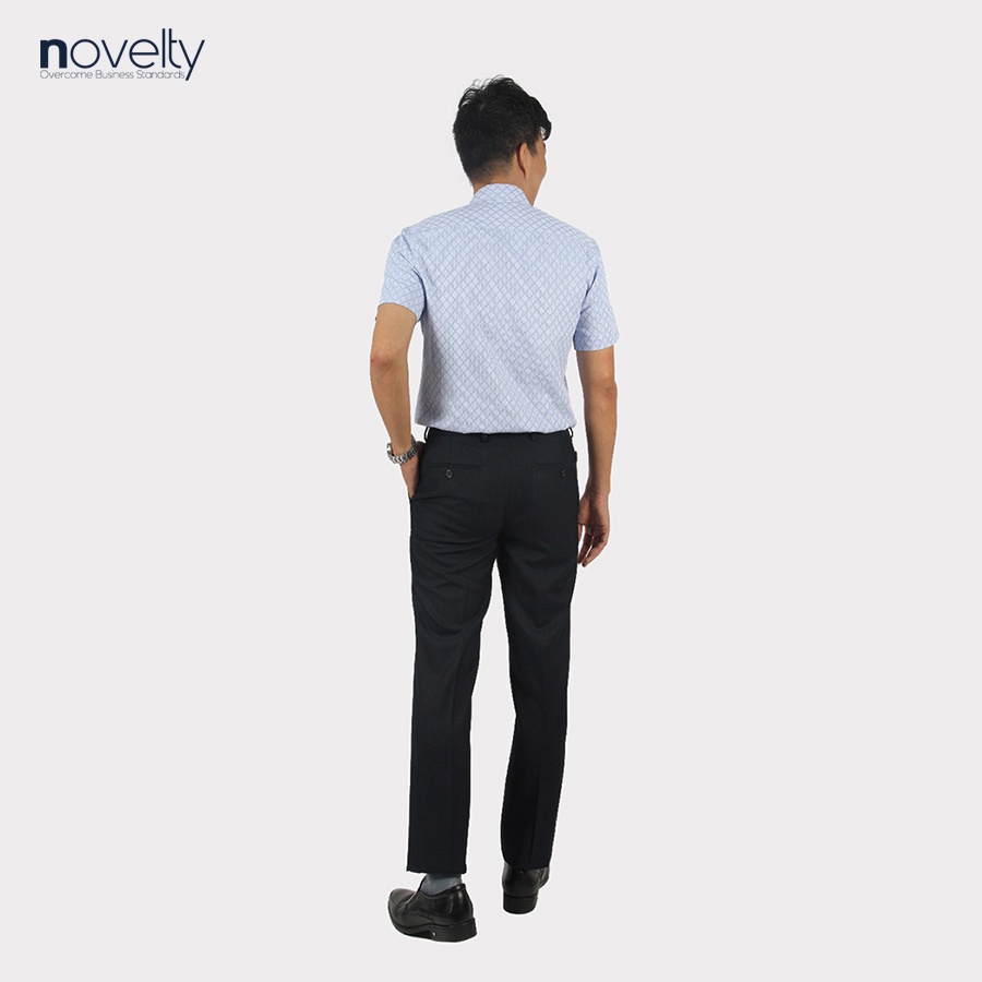 Áo sơ mi nam ngắn tay Novelty Regular fit hoa văn NSMMINMTCR220600N