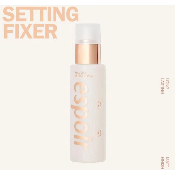 Combo Kem Nền Siêu Che Phủ Espoir Pro Tailor Foundation Be Velvet Và Xịt Khóa Lớp Nền Espoir Full Day Setting Fixer