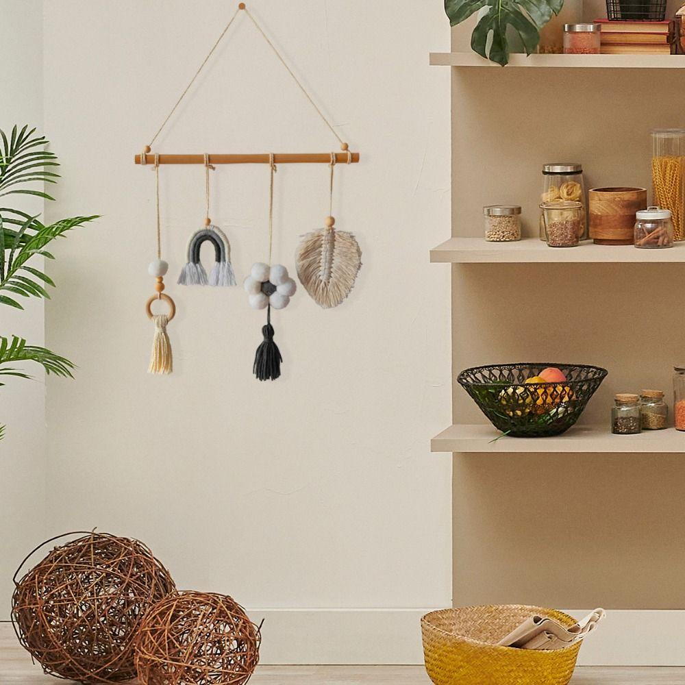 Phụ Kiện Treo Tường Trang Trí Hình Đám Mây Và Cầu Vồng Bằng Xốp