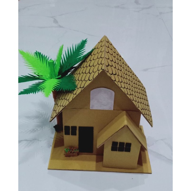 nhà bìa carton, đồ dùng chủ điểm gia đình, đồ dùng steem