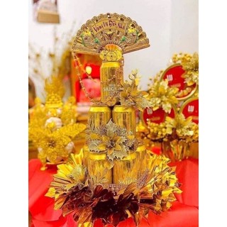 Set trang trí tháp vàng