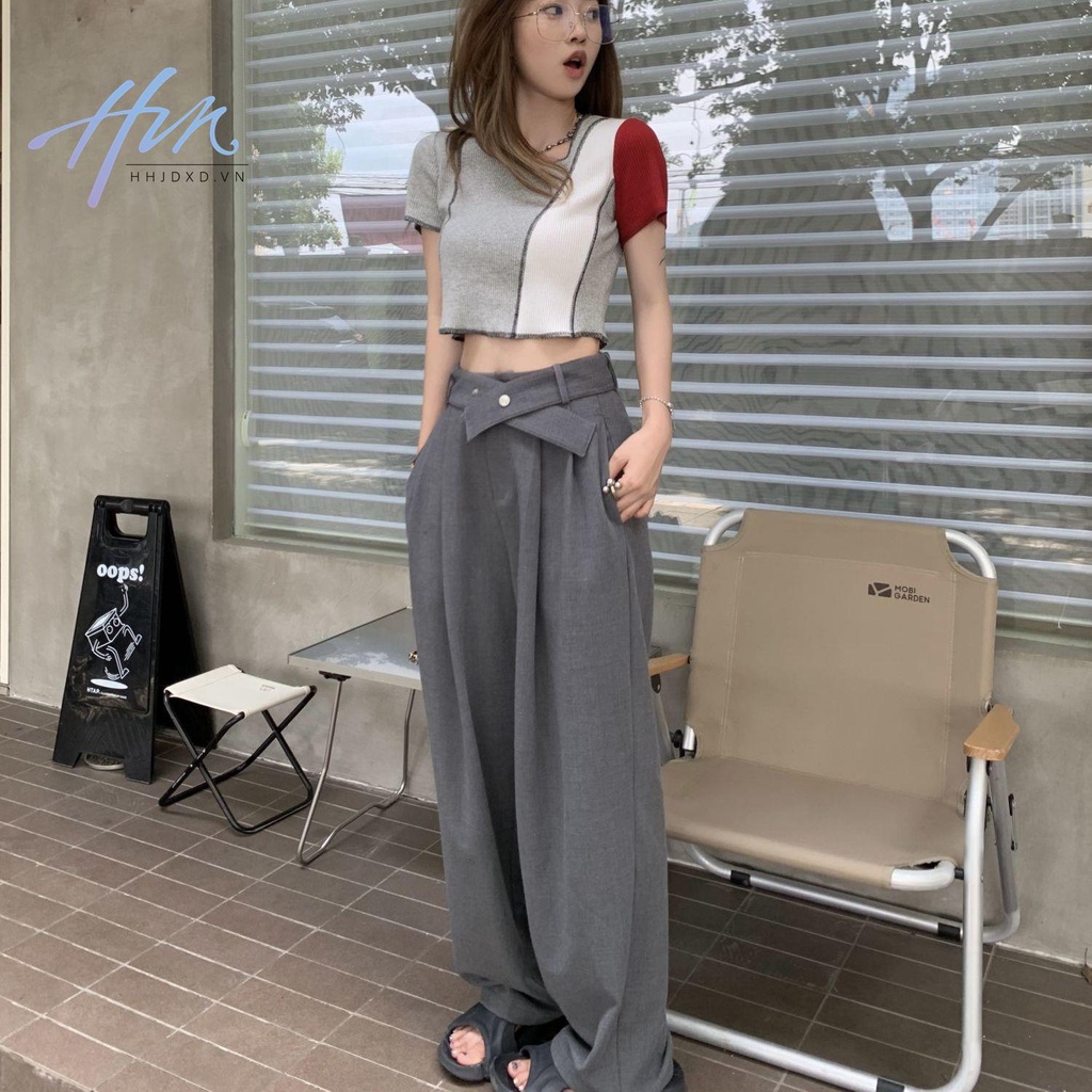 Quần Dài Ống Rộng Có Thể Tháo Rời Thời Trang Mùa Hè Cho Nữ