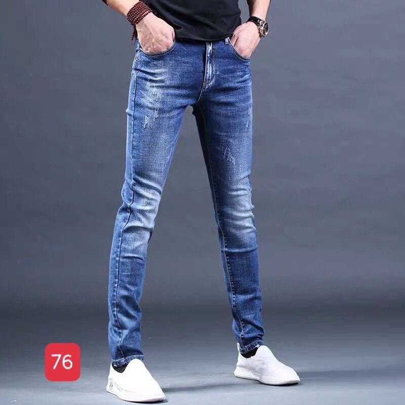 Quần jean nam cao cấp Jean co dãn 4 chiều cực đẹp form dáng skinny chuẩn_JEANNCD215