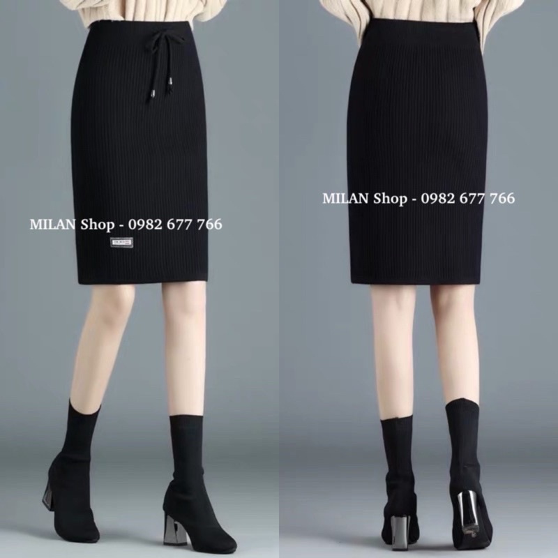 Chân váy len dệt tăm các kiểu hot hit hàng loại 1