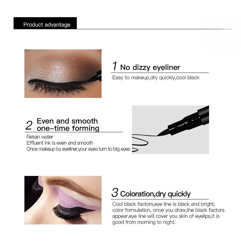 Bút kẻ mắt nước màu đen kháng nước và bền màu lâu trôi hiệu quả