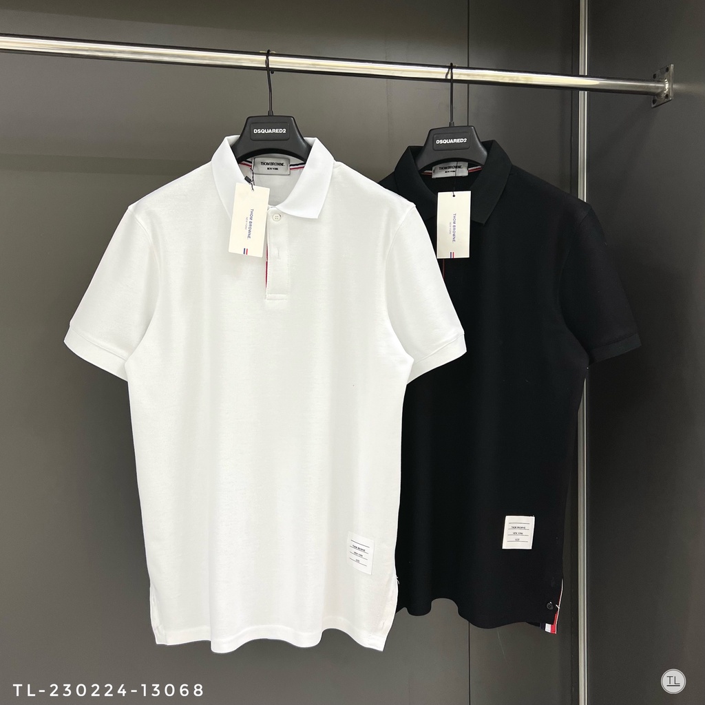 🔥Hot🔥Áo polo Thom Browne trơn hot trend Nam nữ New 2023