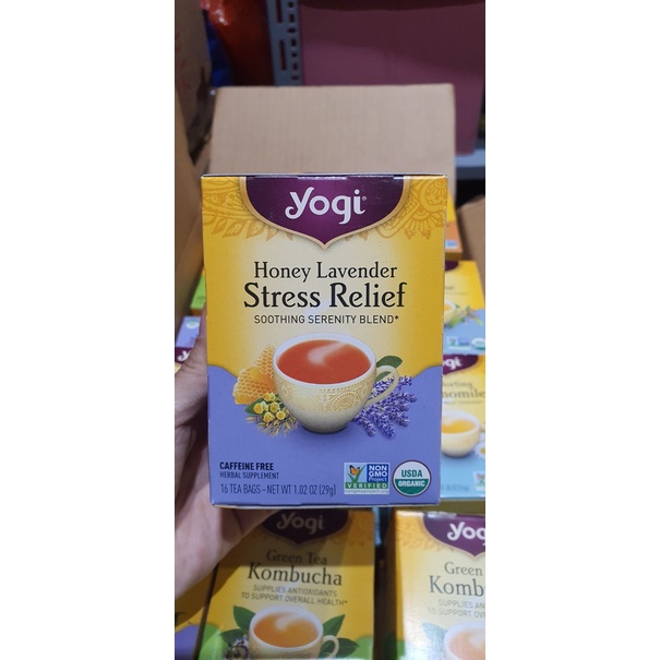 TRÀ HỮU CƠ YOGI GIẢM CĂNG THẲNG LAVENDER STRESS RELIEF