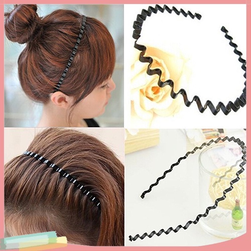 Băng Đô Cài Tóc Màu Đen Thời Trang Cho Nam Nữ