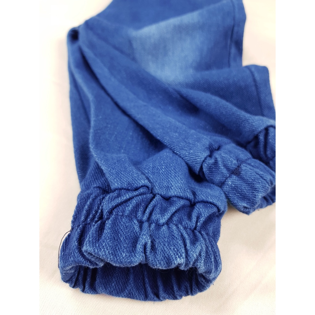 Quần dài cho bé trai chất thun Cotton giả jeans thiết kế bo ống lưng chun trẻ em từ 1 đến 4 tuổi