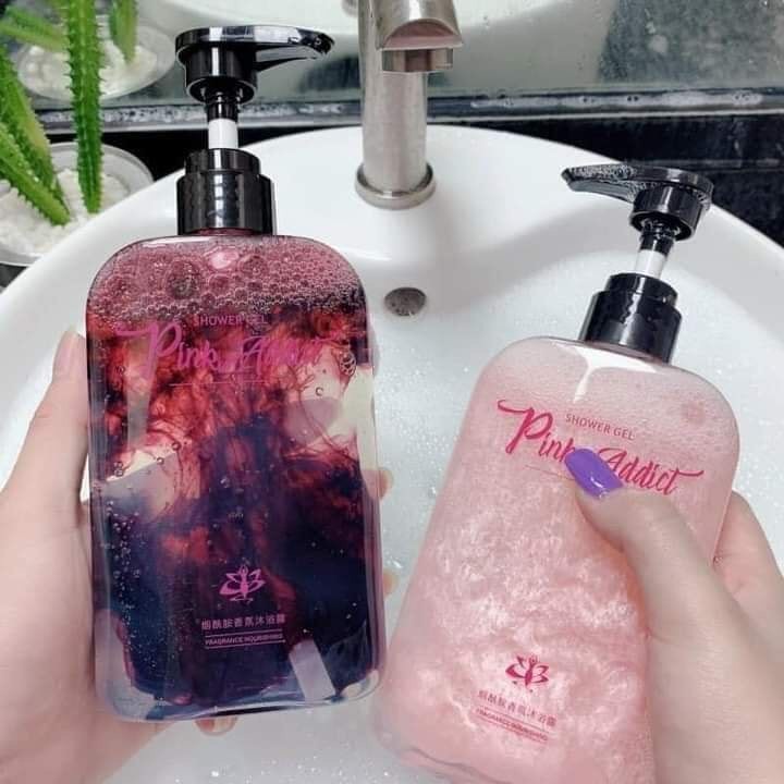 Sữa tắm nước hoa 𝐏𝐈𝐍𝐊 𝐀𝐃𝐃𝐈𝐂𝐓 sữa tắm tự pha DIY Perfume Shower Gel Hương thơm quyến rũ và bí ẩn Lưu hương ltận 8 tiếng