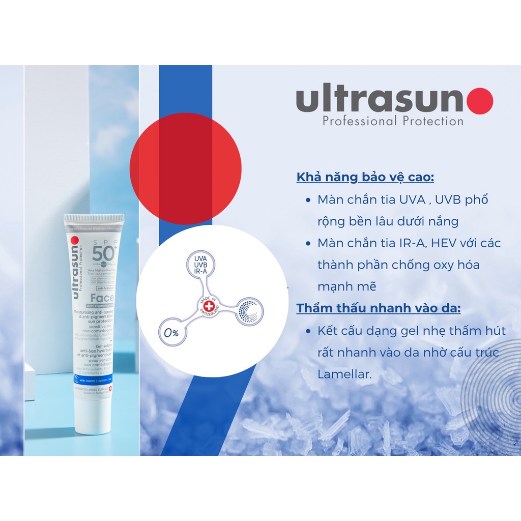 Ultrasun Face SPF50+ Anti Pigmentation Kem Chống Nắng Double 4 trong 1 Sample 7ml