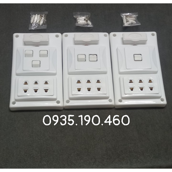 HCM Bảng điện Táp lô giả âm 1,2,3 công tắc - hàng VN chất lượng cao
