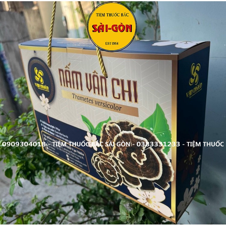 Nấm Vân Chi Sấy Khô 200gram (Tặng kèm táo đỏ, kỉ tử) Hộp Đẹp Thích Hợp Làm Quà Biếu
