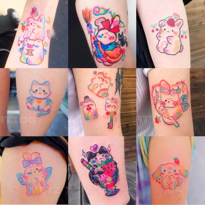 Hình Xăm Dán Ngực Tạm Thời 15cm X 28cm mẫu cánh chim Chống Thấm Nước 15 Ngày Hot Trend 2023