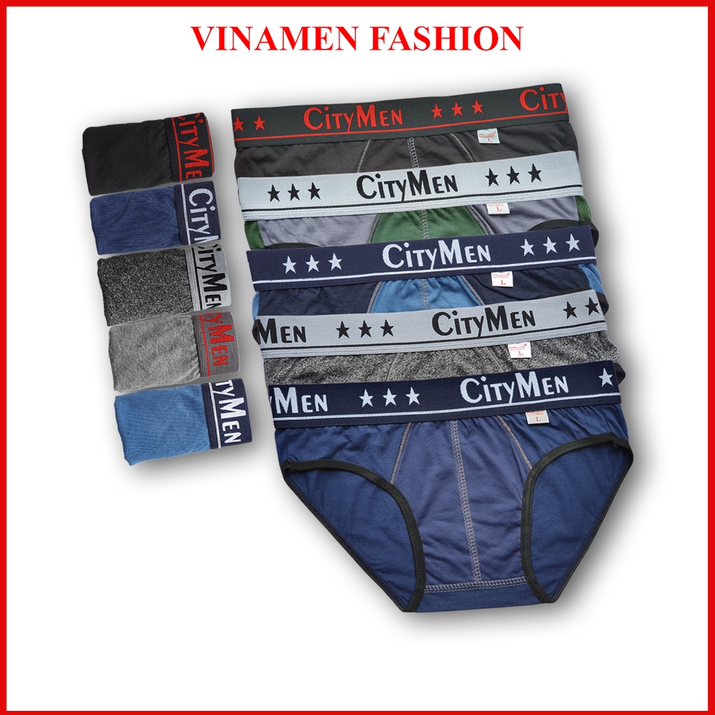 Quần lót nam CITYMEN cao cấp vải cotton sịp nam tam giác