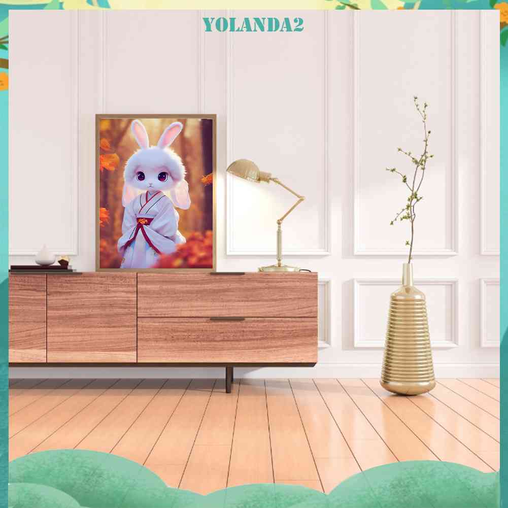 Bộ Tranh Đính Đá 5D Tự Làm Hình Động Vật 2D Trang Trí Nhà Cửa / Văn Phòng