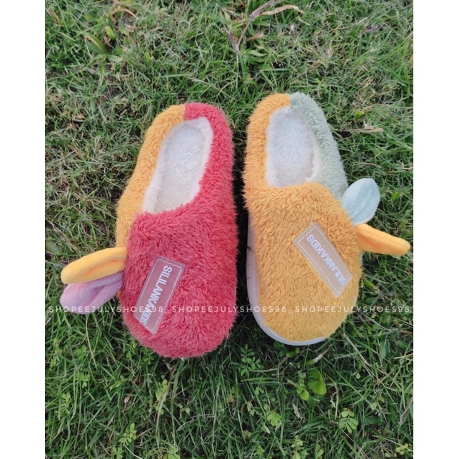 Dép bông đi trong nhà cho bé tai thỏ dễ thương ấm áp