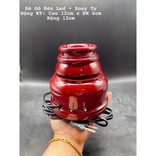 Đế Gỗ Đèn Led Bi Cầu Đá Phong Thuỷ