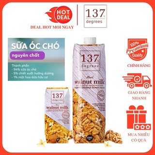 Sữa Hạt Óc Chó Nguyên Chất 137 Degrees Hộp 1L