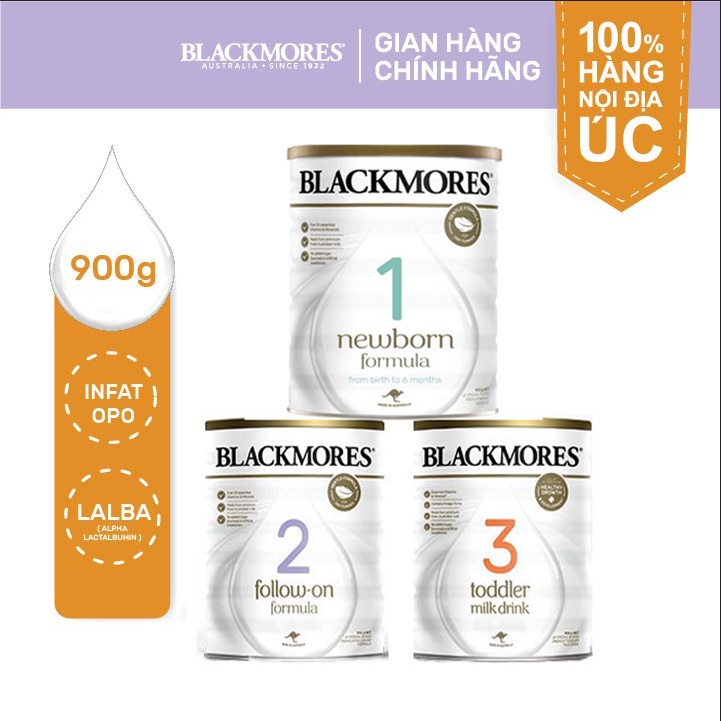 Sữa Blackmores Đủ Số 1,2,3 Úc 900g