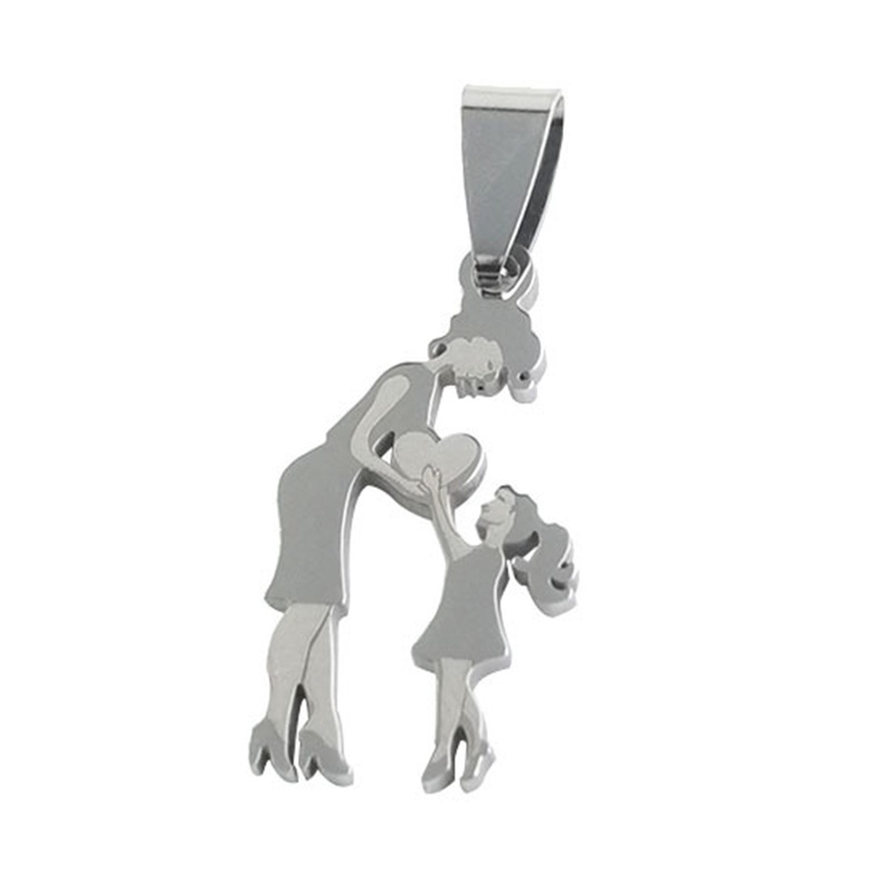 Vòng cổ Thép Không Gỉ Màu Sắc Xinh Xắn Dành Cho Mẹ Và Con Gái