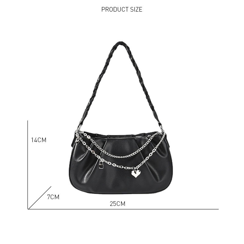 AlphaZ ins Túi Tote Dệt Mây Xếp Ly Đeo Vai Kích Thước Lớn Thiết Kế niche Hợp Thời Trang