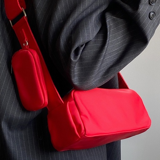 Mischa Túi Đeo Vai Bằng nylon Màu Trơn Thời Trang