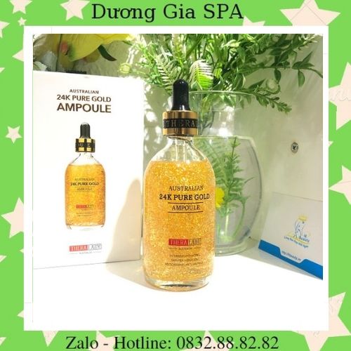 Serum vảy vàng 24K Pure Gold Ampoule Thera Lady 100ml - Mỹ Phẩm Vyvi