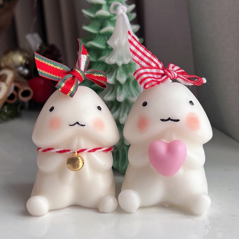Nến thơm handmade hình bé Ciu SẴN TRẮNG NHIỀU