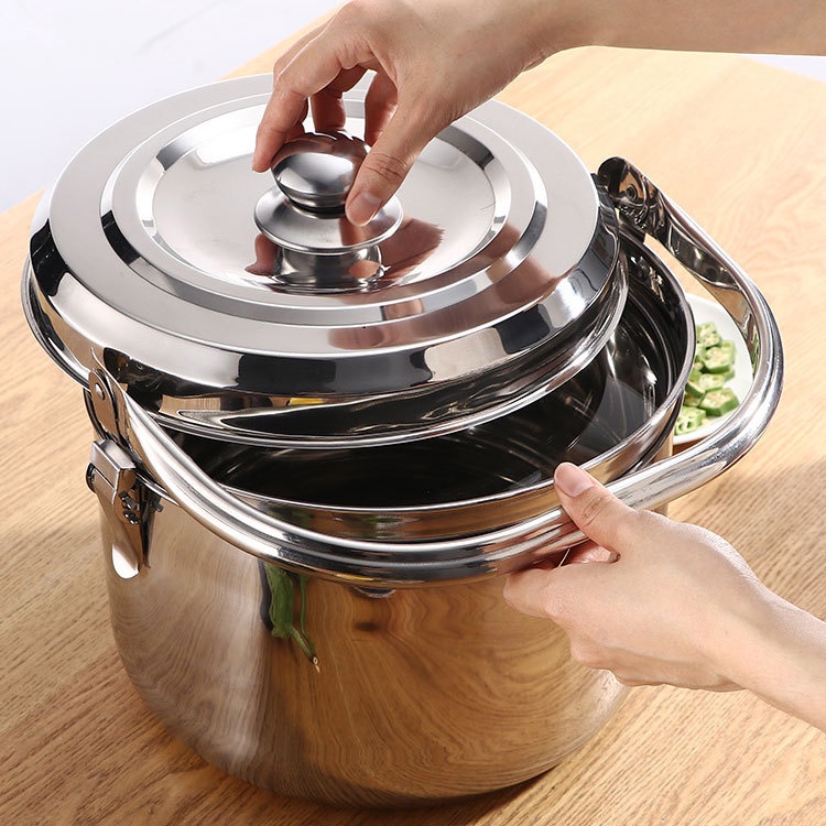 Nồi ủ nhiệt  đế gang chân không hầm gà hầm xương nấu cháo ⚡ Dùng được bếp hồng ngoại, bếp gas