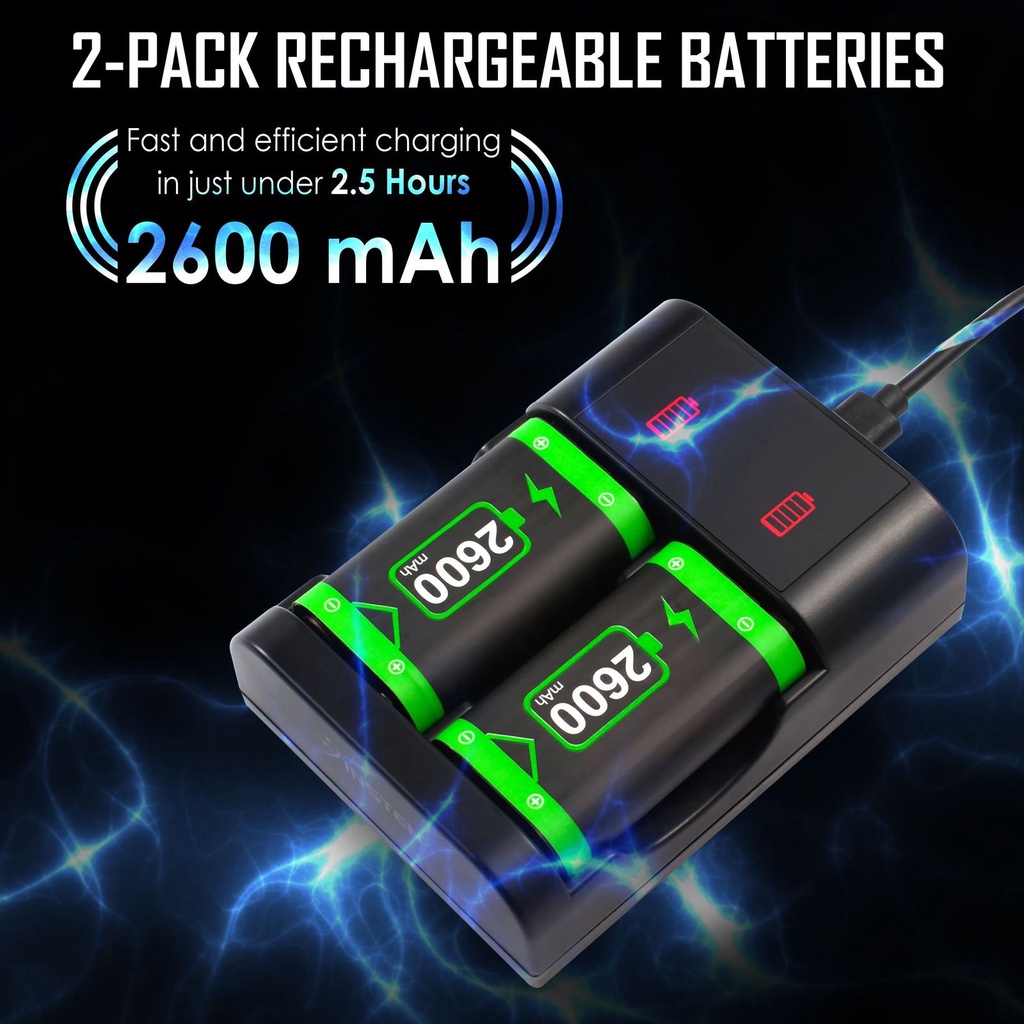 Pin dành cho tay cầm chơi game Xbox/ Xbox One S/ Xbox Series X dung lượng 2600mAH
